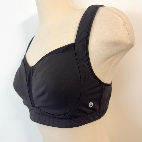 Lululemon Ta Ta Tamer II Sports Bra Black Convertible Straps Full Support 36D - Picture 4 of 6